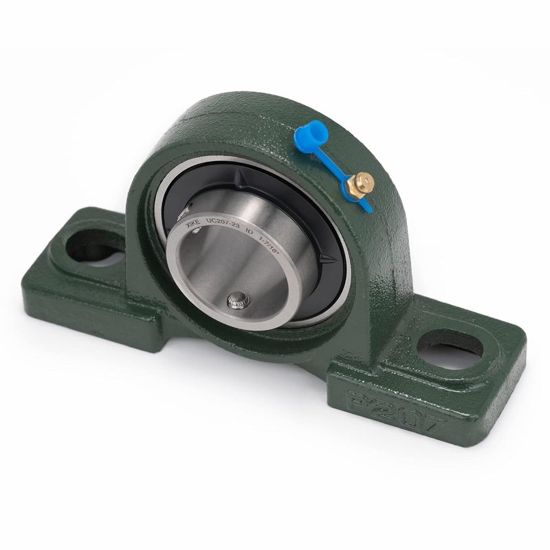 Xike 2 Pcs UCP207-23 Bore 1-7/16" Pillow Block Mounted Ball Bearings, Solid Cast Iron Base and Self Aligning Chrome Sealed Bearings. - Image 4